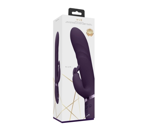Nari - Vibrating and Rotating Beads, G-Spot Rabbit - Purple