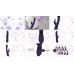Mika - Triple Motor - Vibrating Rabbit with Innovative G-Spot Flapping Stimulator - Purple