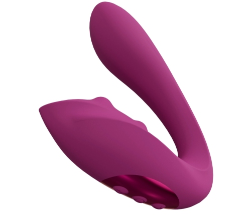 Yuki - Dual Motor G-Spot Vibrator with Massaging Beads - Pink