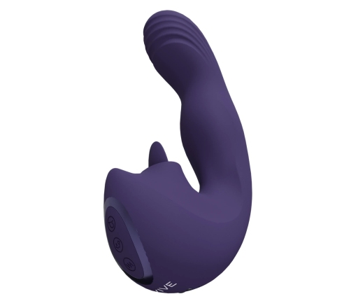 Yumi - Triple Motor G-Spot Finger Motion Vibrator and Flickering Tongue Stimulator - Purple