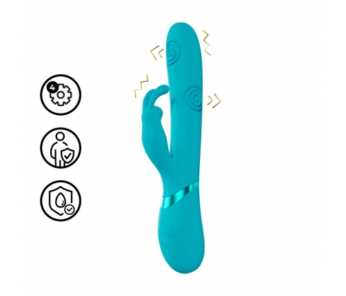 VIVE Mimi Multi-Action G-Spot Intimate Machine, Blue, Medical Silicone