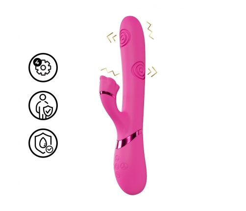 VIVE Fiore G-Spot Air Wave Multi-Function Clitoral Stimulator Pink