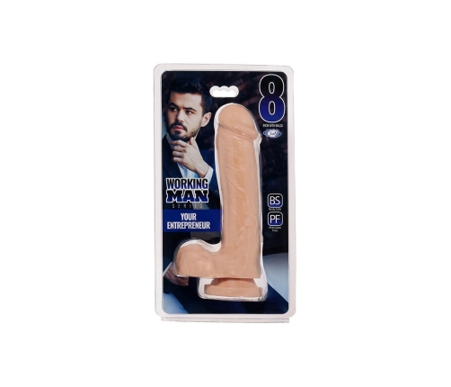 Working Man Your Entrepreneur 20cm PVC Model with Suction Base Beige