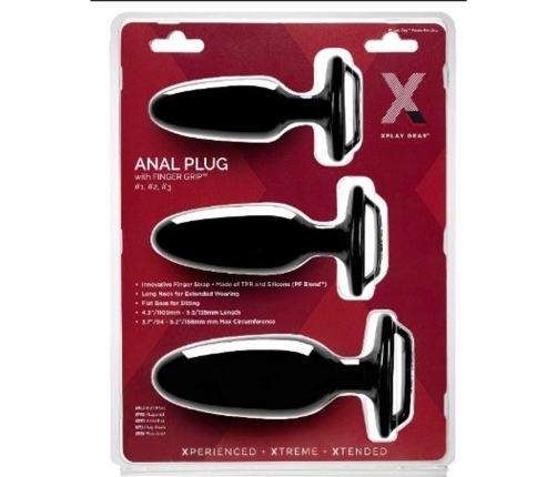 Finger Grip Plug Starter Kit - Butt Plug Kit with Finger Grip