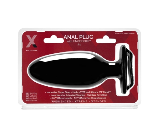 Finger Grip Plug #4L - Butt Plug with Finger Grip