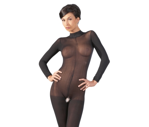 Catsuit with Lace Collar S/M
