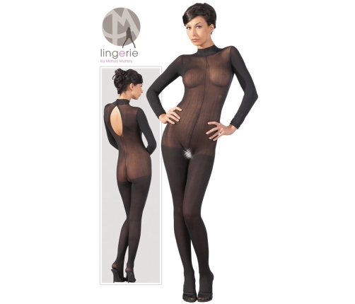 Catsuit with Lace Collar S/M